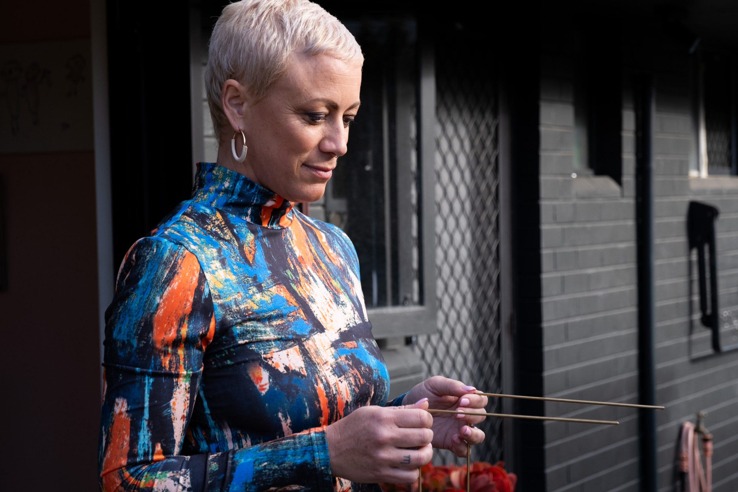 Kiah Bouchet at her Perth studio